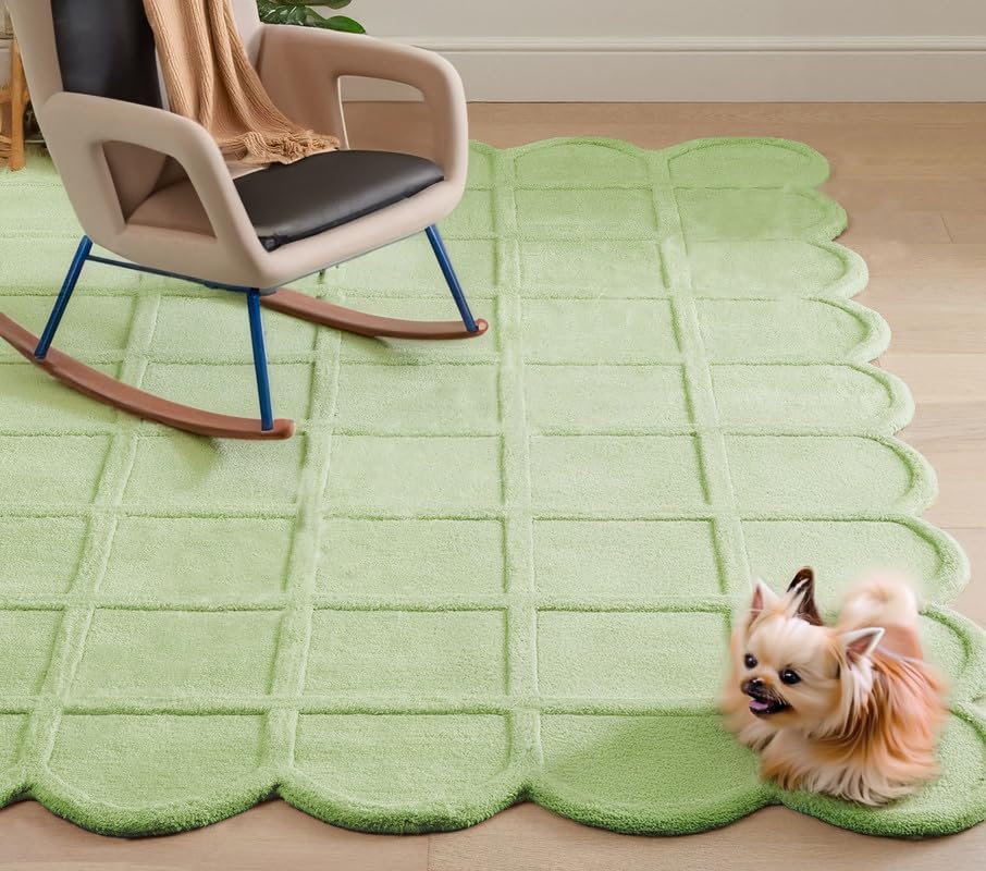 High-Low Hand Tufted Wool Carpets Export Quality for Living Room-Bedroom & Hall