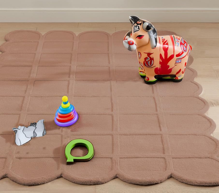 High-Low Hand Tufted Wool Carpets Export Quality for Living Room-Bedroom & Hall