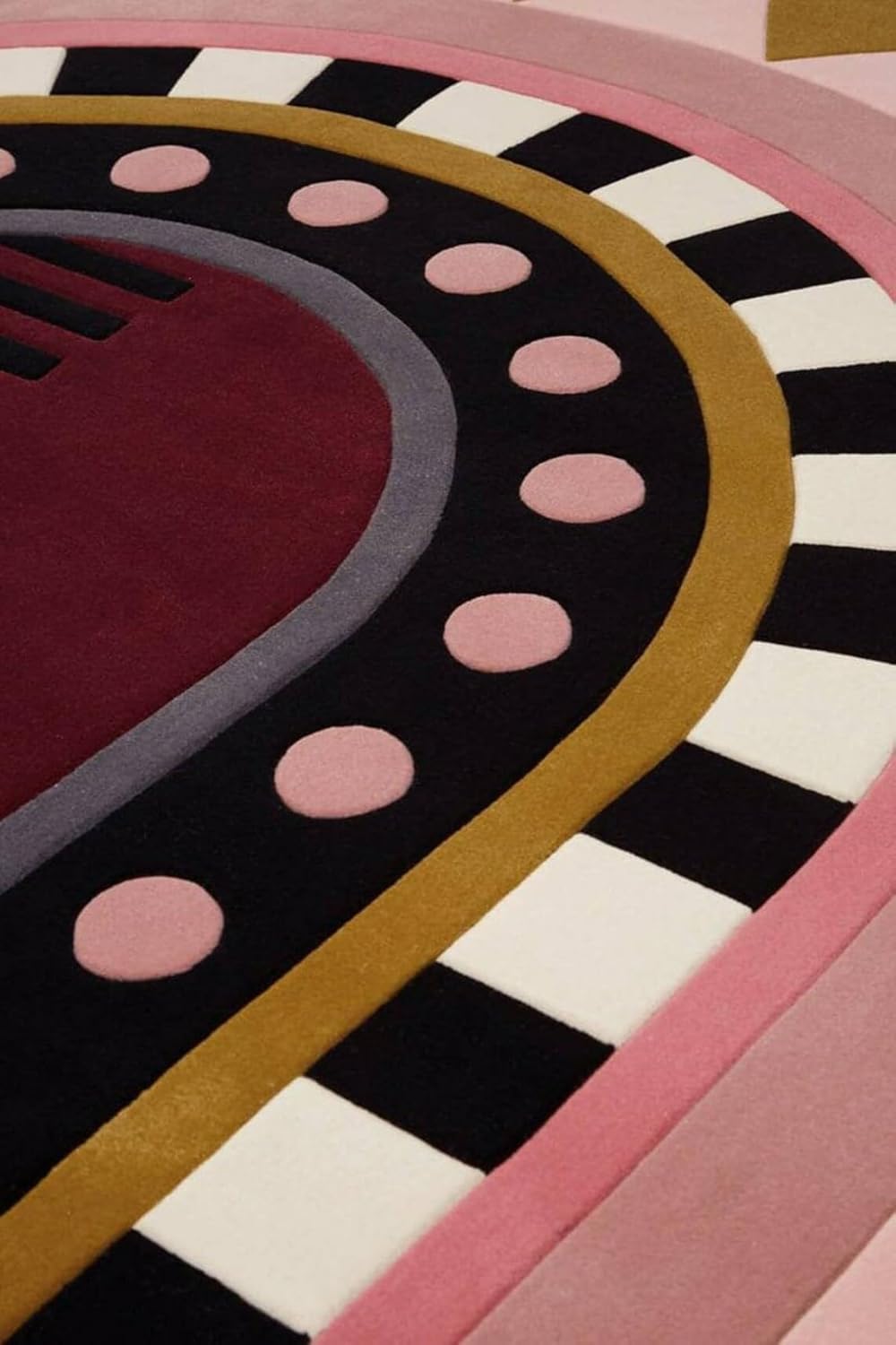 Handmade Tufted Oval Shape Carpet with Super Soft Woolen Carpet for Your Bedroom & Living Room