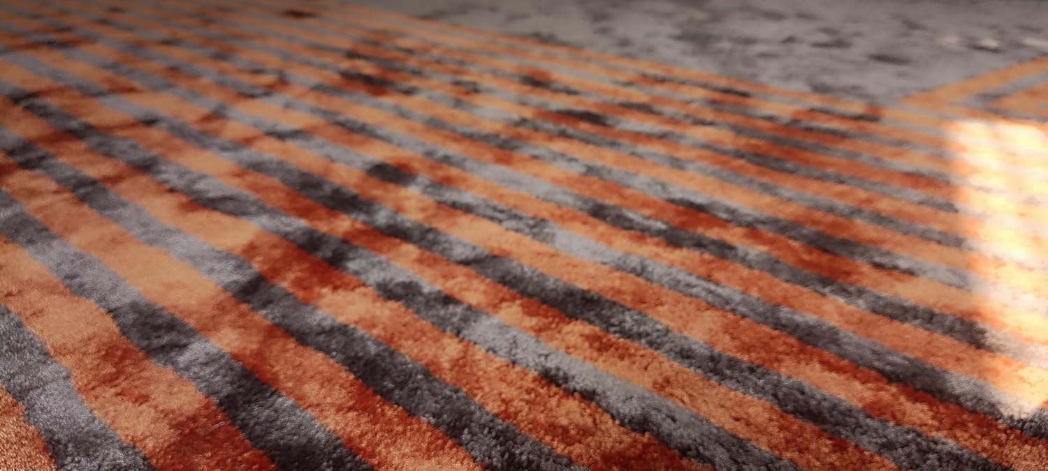 Silk Hand Tufted Carpet Modern Premium Area Rug