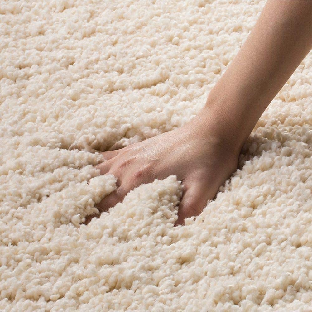 Shaggy Carpet Solid Plain Fluffy Fur Rectangular Rugs