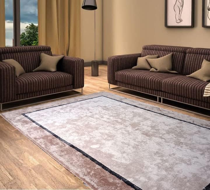 Silk Hand Tufted Carpet Modern Premium Area Rug