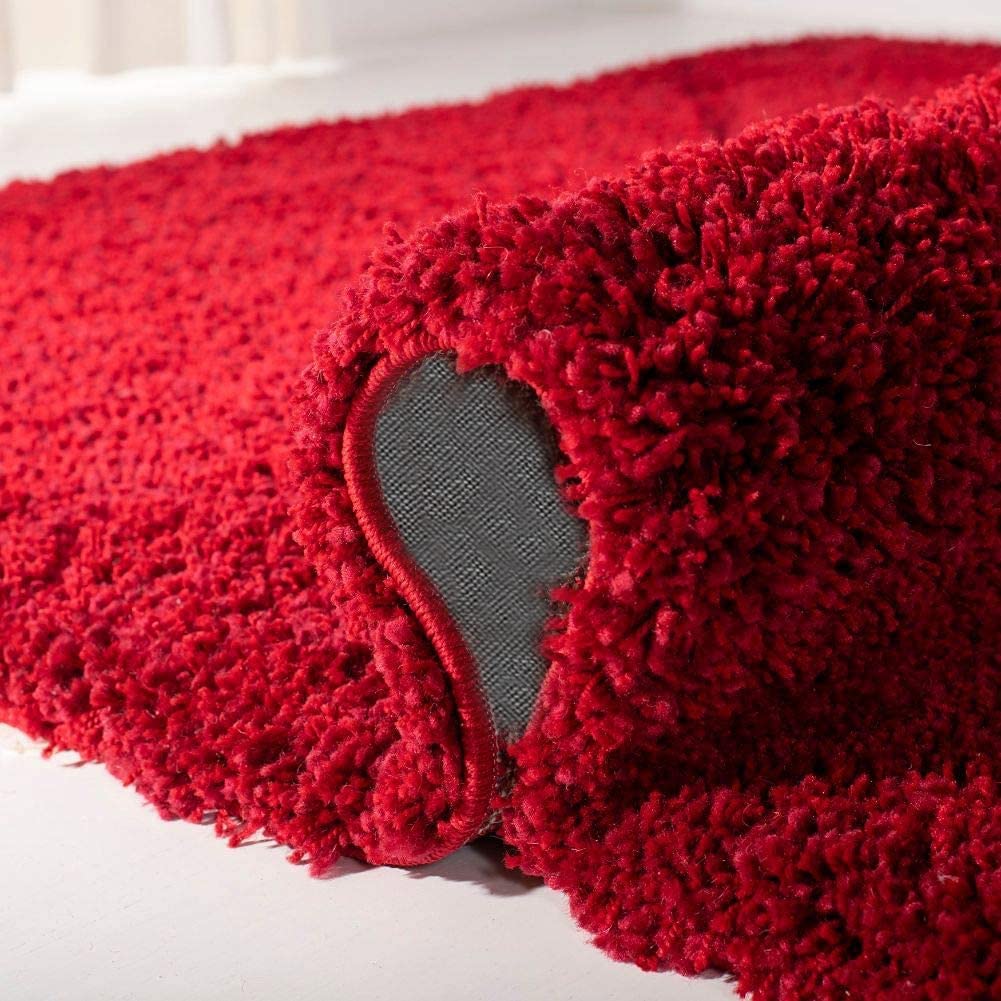 Shaggy Carpet Solid Plain Fluffy Fur Rectangular Rugs