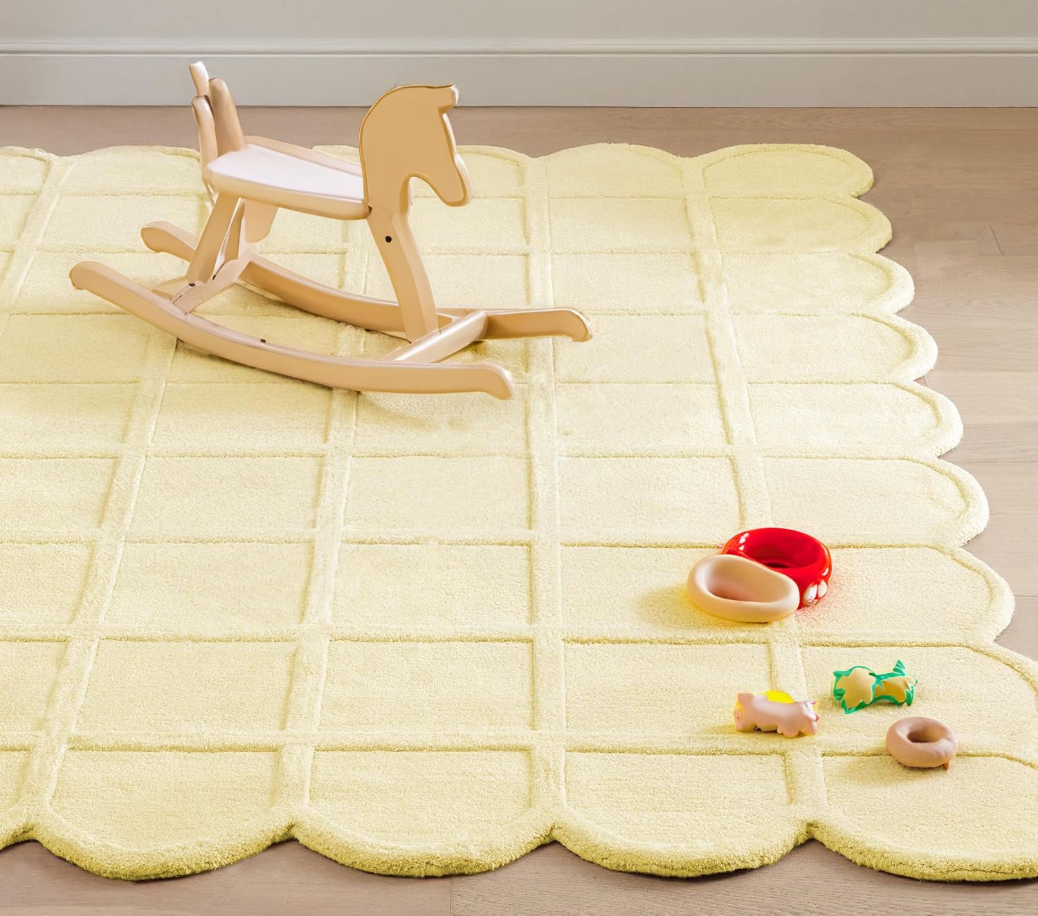 High-Low Hand Tufted Wool Carpets Export Quality for Living Room-Bedroom & Hall