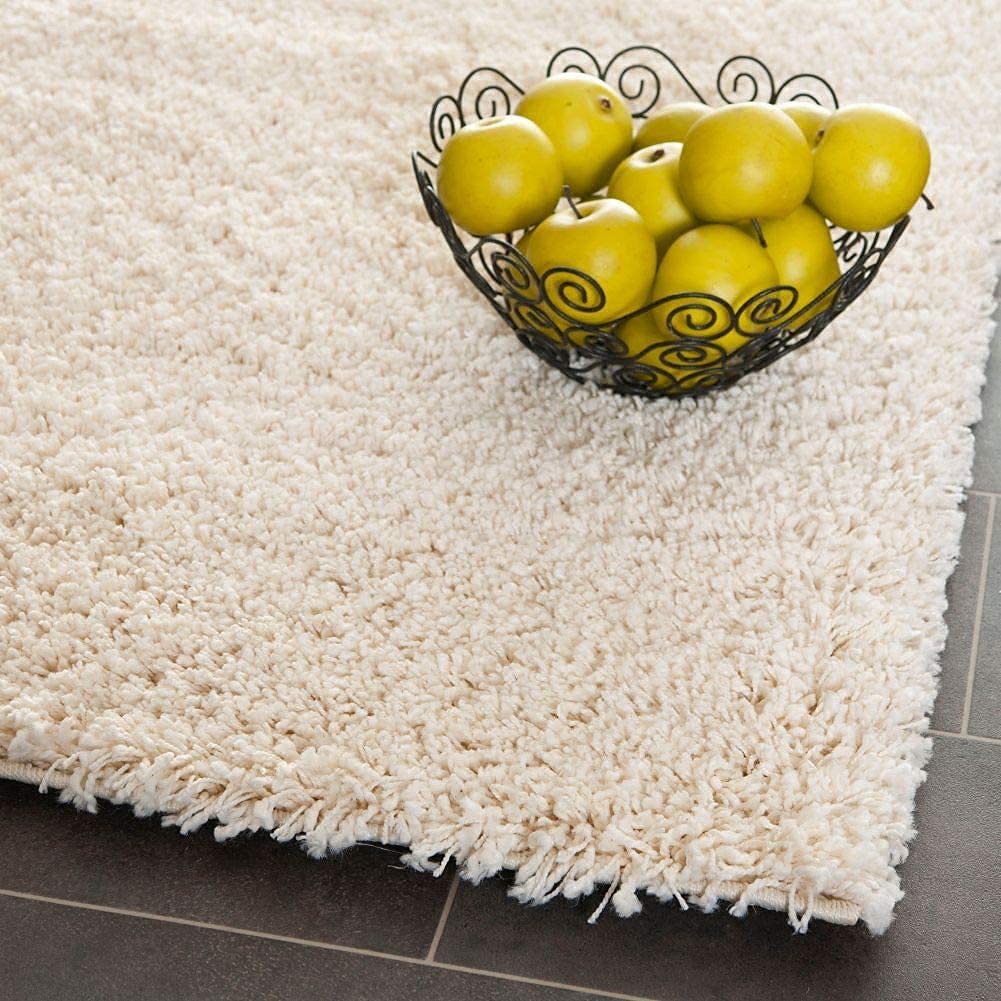 Shaggy Carpet Solid Plain Fluffy Fur Rectangular Rugs