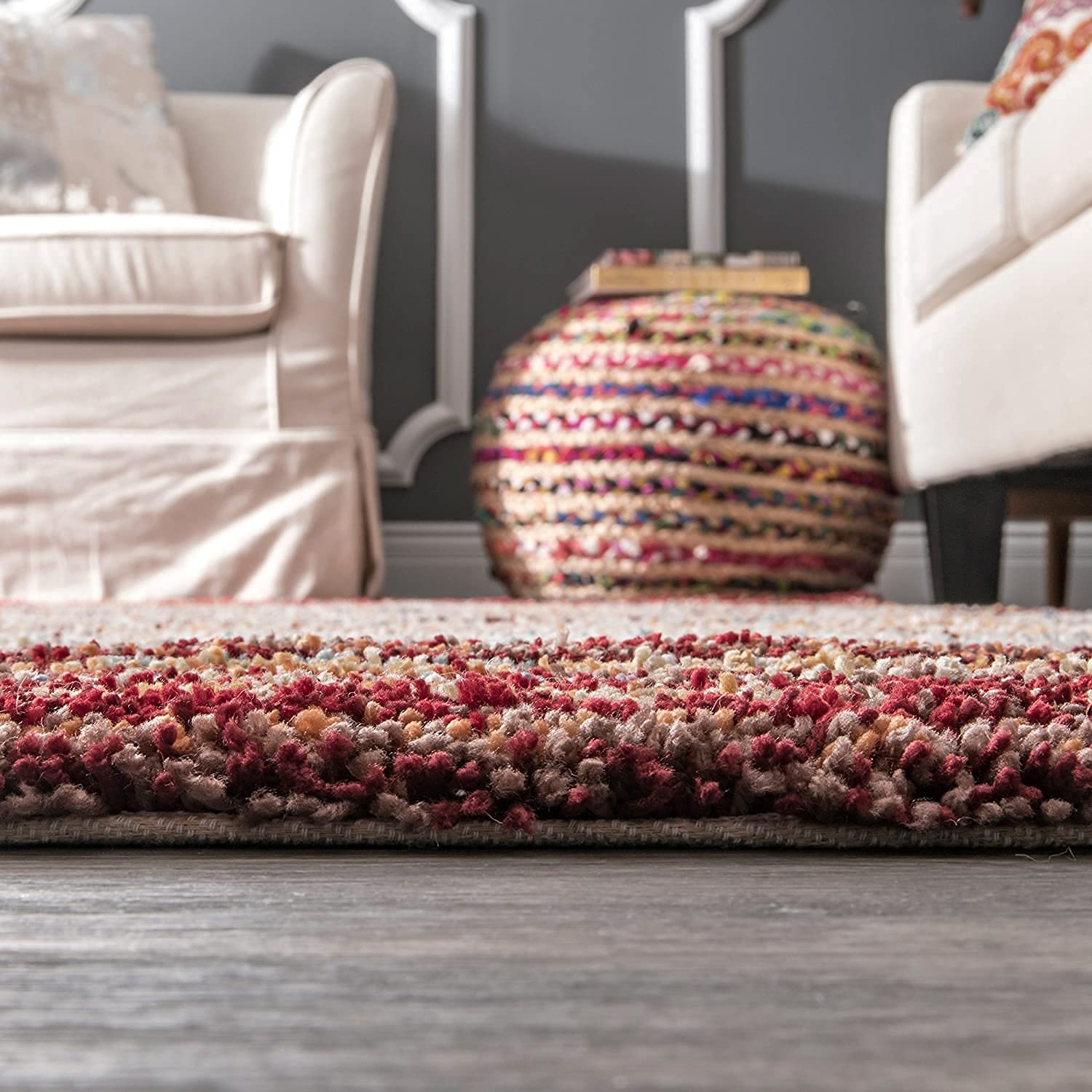 Shaggy Carpet Solid Plain Fluffy Fur Rectangular Rugs