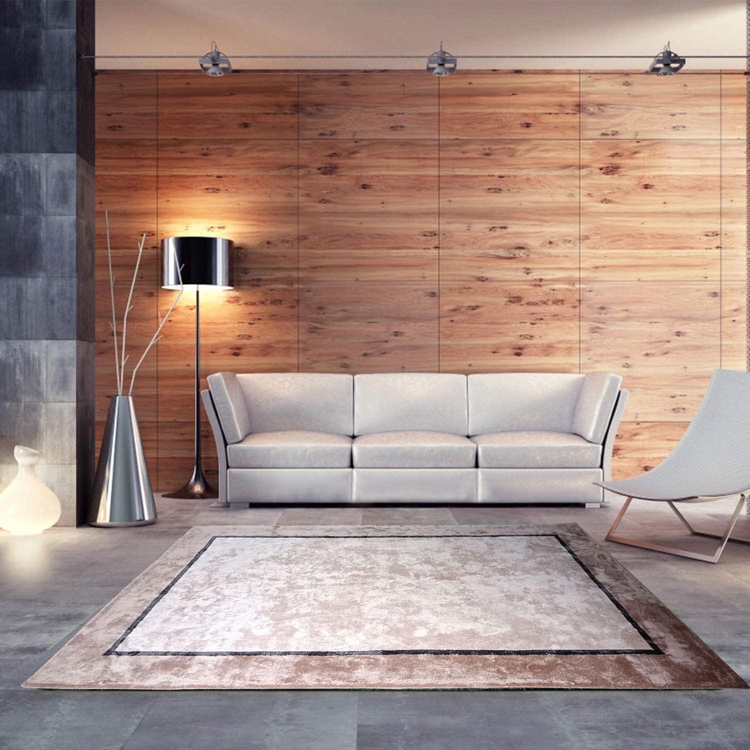 Silk Hand Tufted Carpet Modern Premium Area Rug