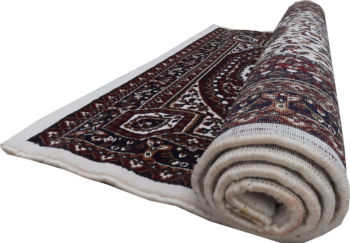 Floral Design Soft Acrylic Carpet for Living Room