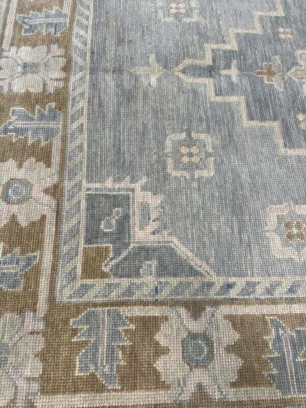 Hand Knotted Oushak Rug for Living Room, Dining Room, Office, Bedroom, Hand Knotted Wool Rug