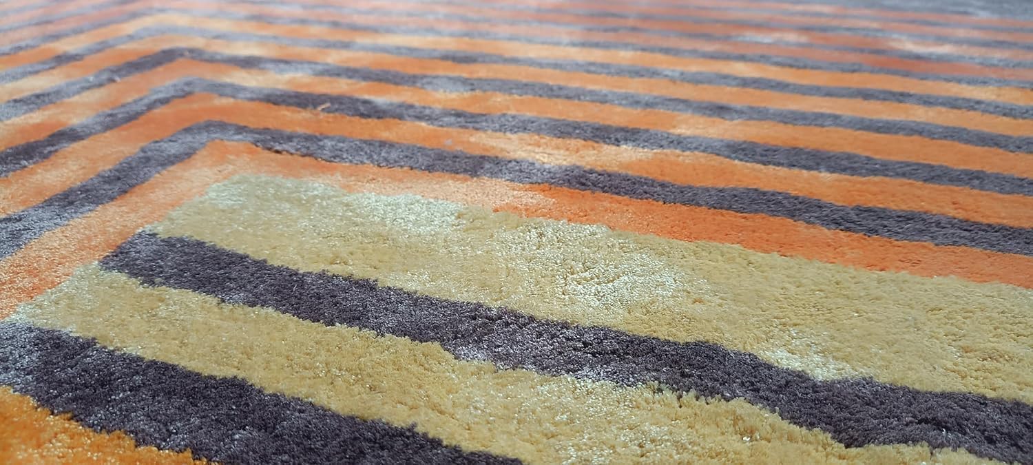 Silk Hand Tufted Carpet Modern Premium Area Rug