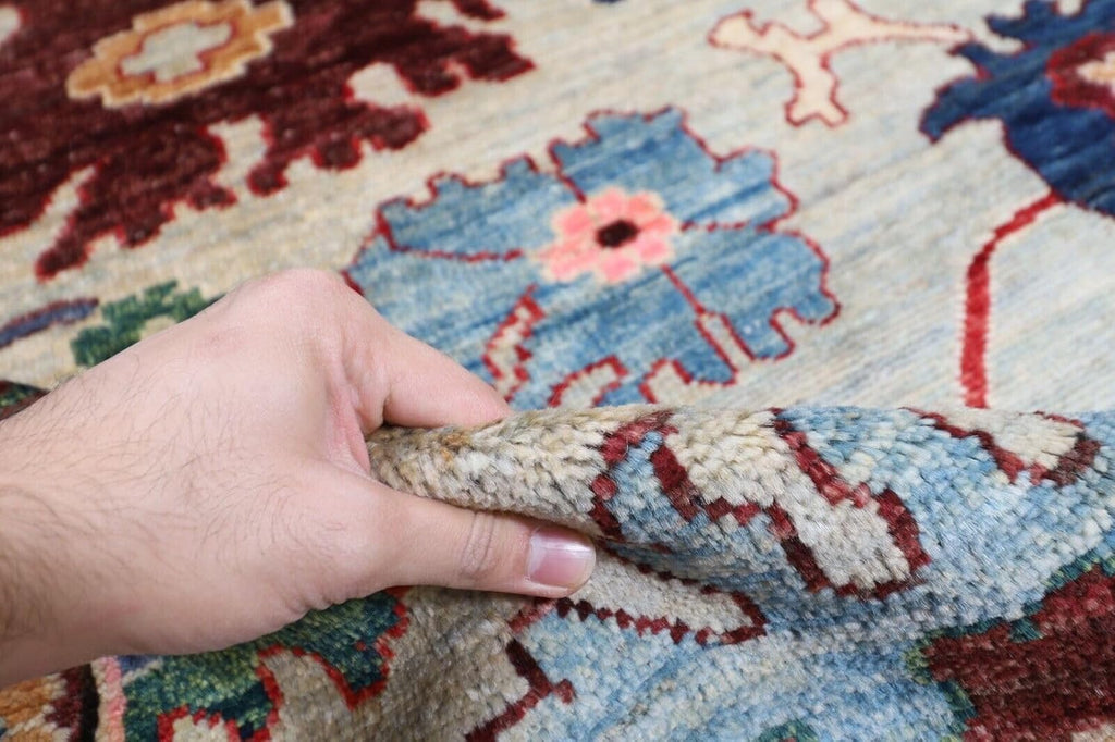 Hand Knotted Oushak Rug for Living Room, Dining Room, Office, Bedroom, Hand Knotted Wool Rug
