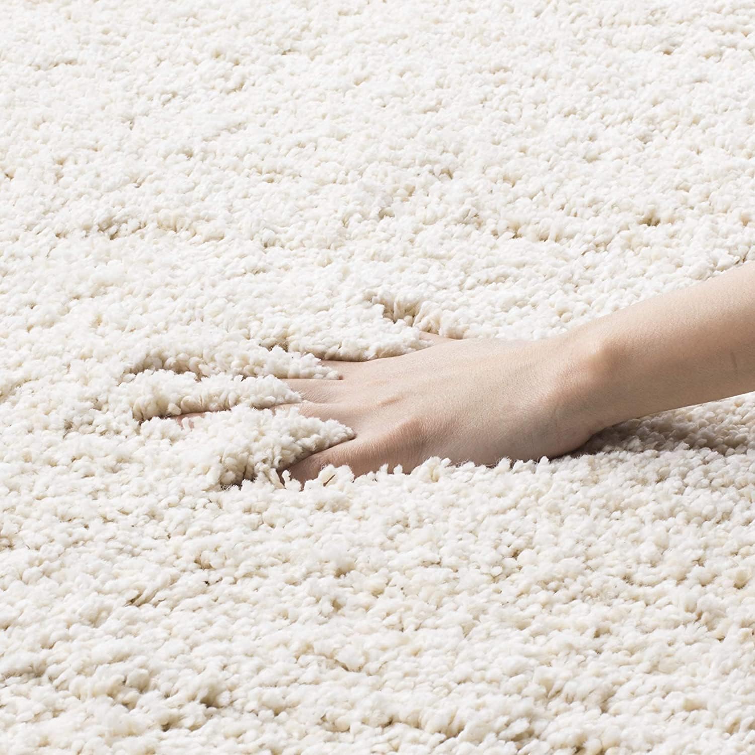 Shaggy Carpet Solid Plain Fluffy Fur Rectangular Rugs