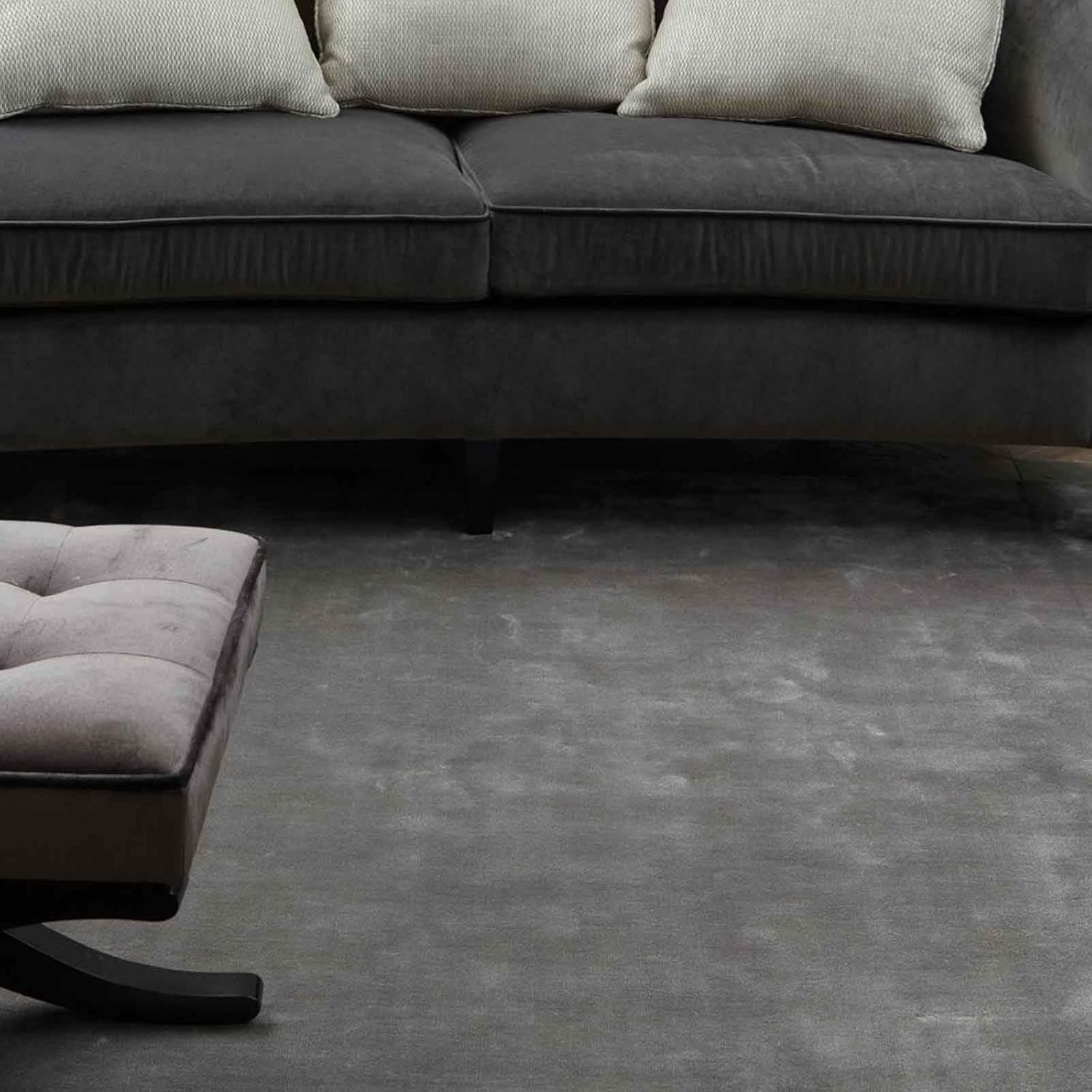 Silk Hand Tufted Carpet Modern Premium Area Rug