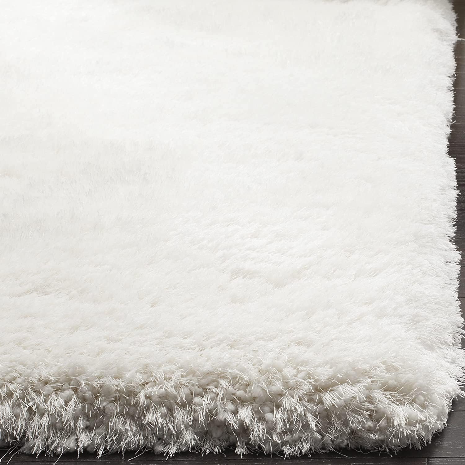 Shaggy Carpet Solid Plain Fluffy Fur Rectangular Rugs