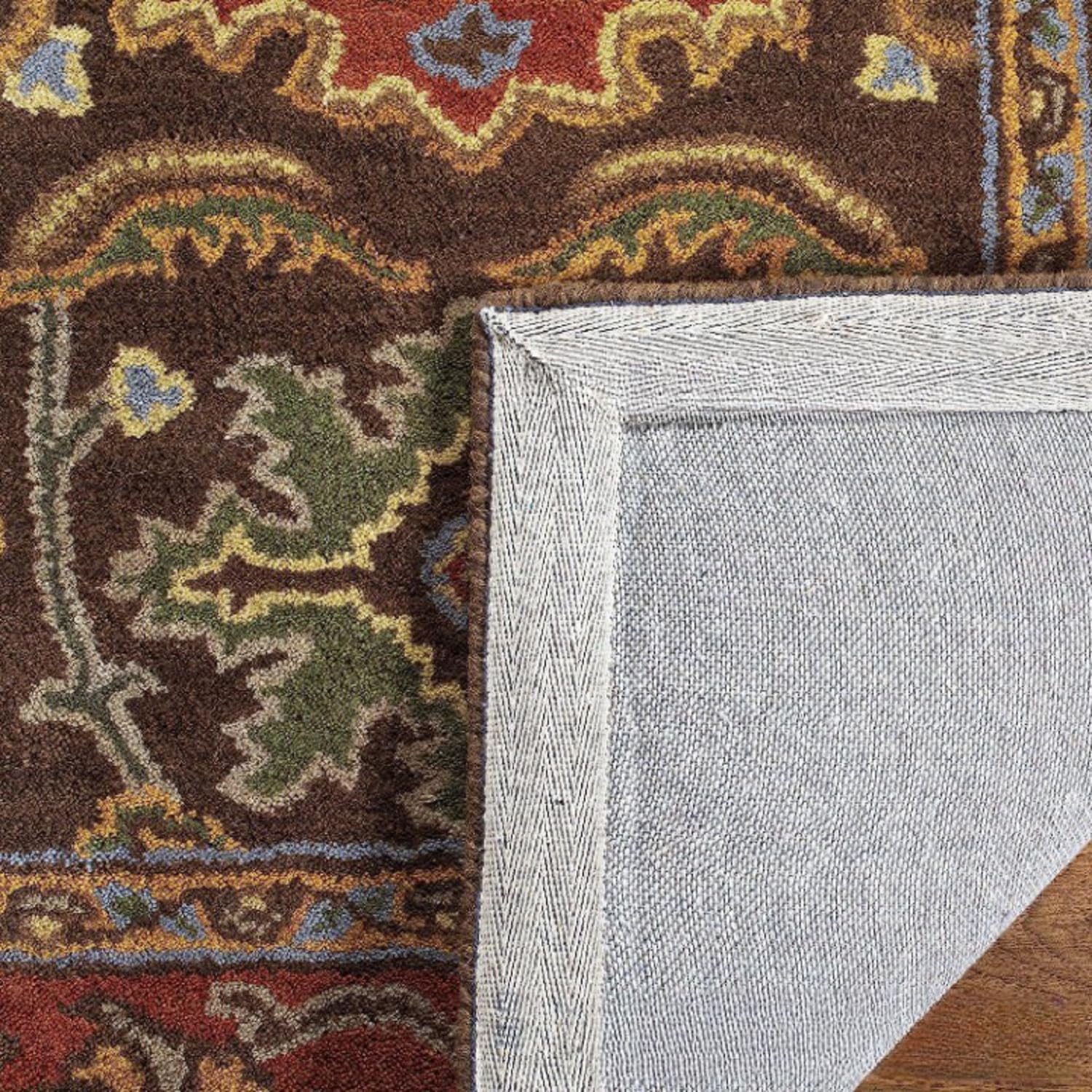 Floral Woolen Handmade Rectangular Bedroom Drawing Room Hall and Floor