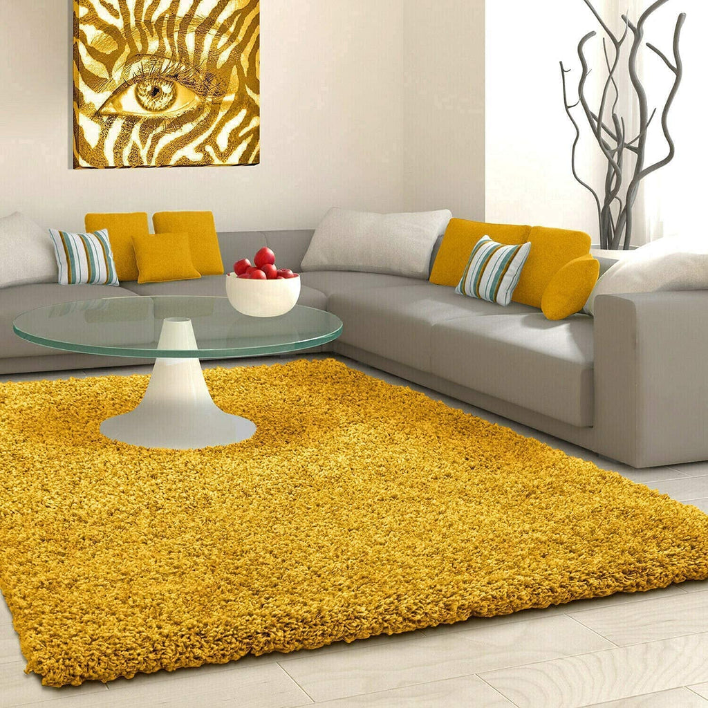 Shaggy Carpet Solid Plain Fluffy Fur Rectangular Rugs