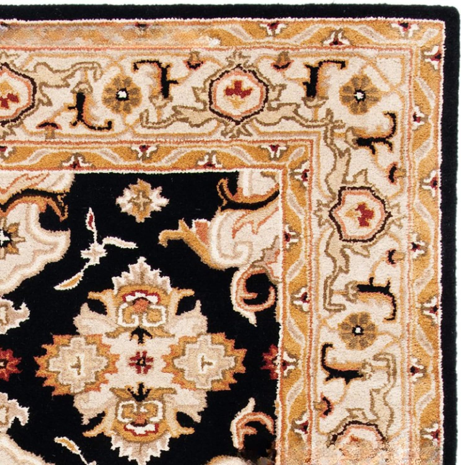 Floral Woolen Handmade Rectangular Bedroom Drawing Room Hall and Floor