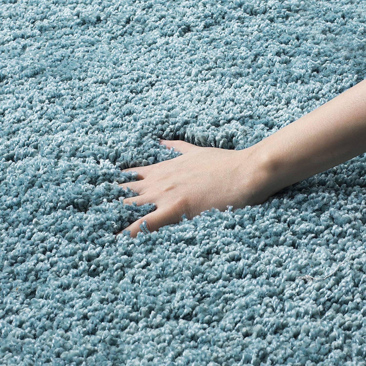 Shaggy Carpet Solid Plain Fluffy Fur Rectangular Rugs