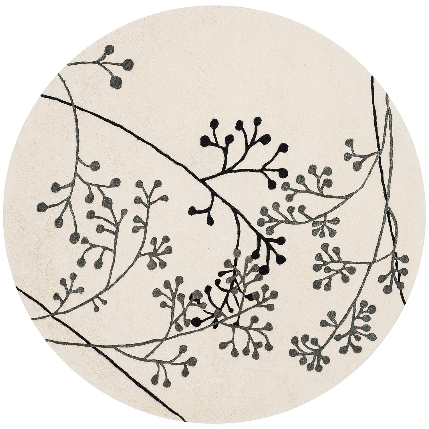 Export Quality Handmade Woollen Round Carpet – Elegant Living Room Floor Rug