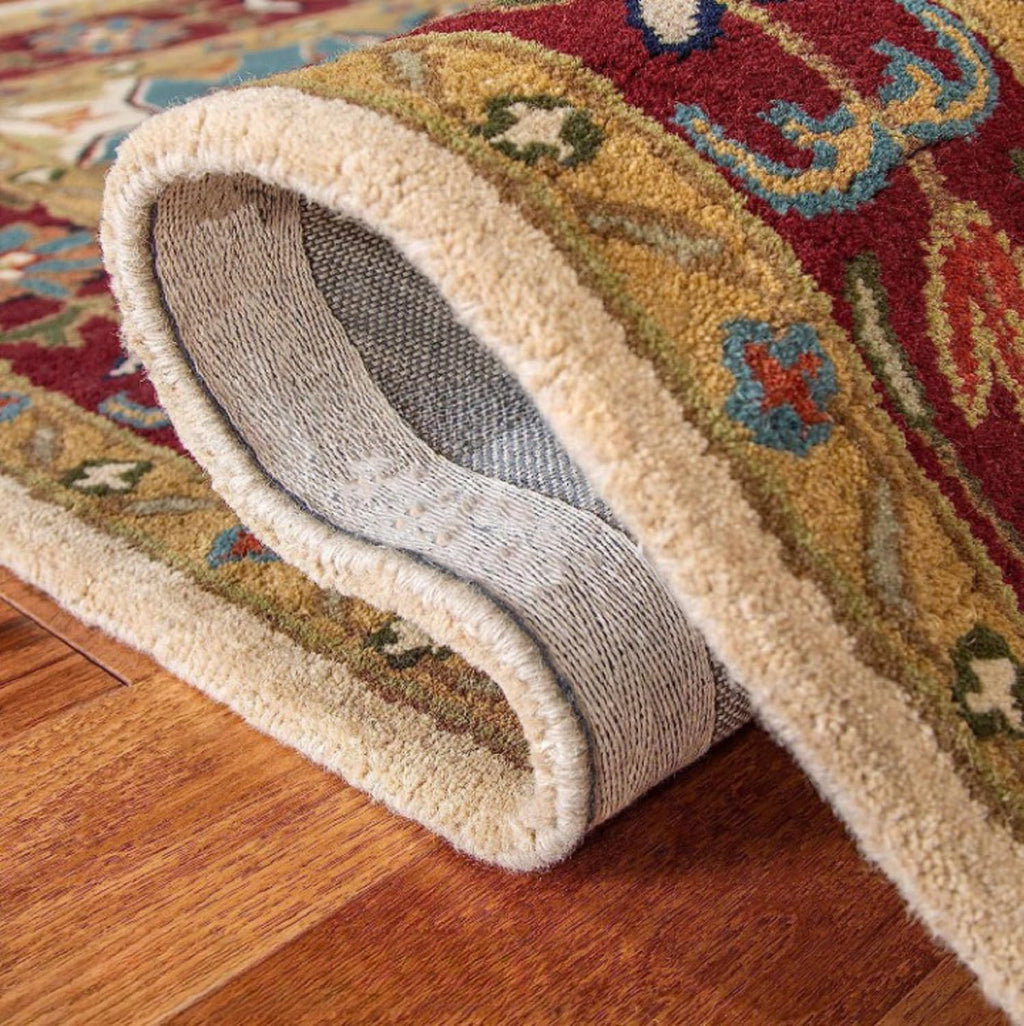 Floral Woolen Handmade Rectangular Bedroom Drawing Room Hall and Floor