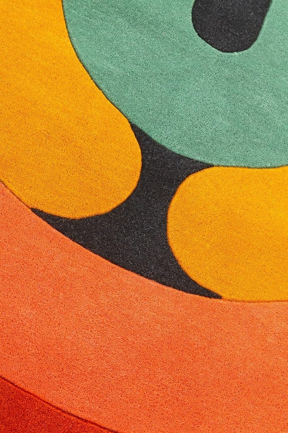 Handmade Tufted Oval Shape Carpet with Super Soft Woolen Carpet for Your Bedroom & Living Room