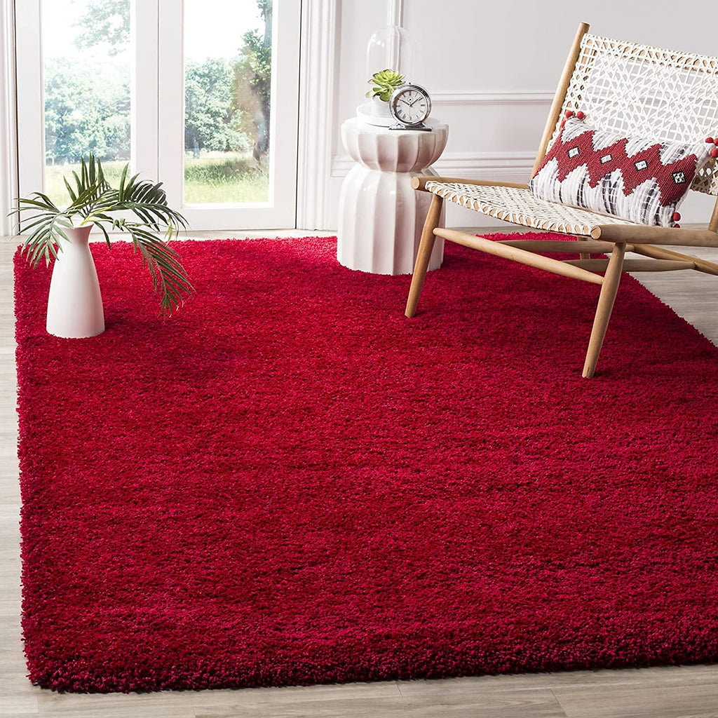 Shaggy Carpet Solid Plain Fluffy Fur Rectangular Rugs