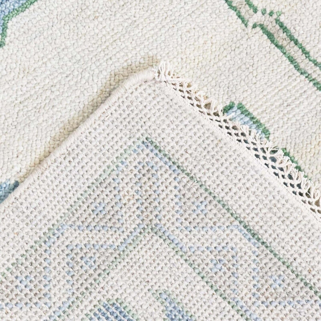 Hand Knotted Oushak Rug for Living Room, Dining Room, Office, Bedroom, Hand Knotted Wool Rug