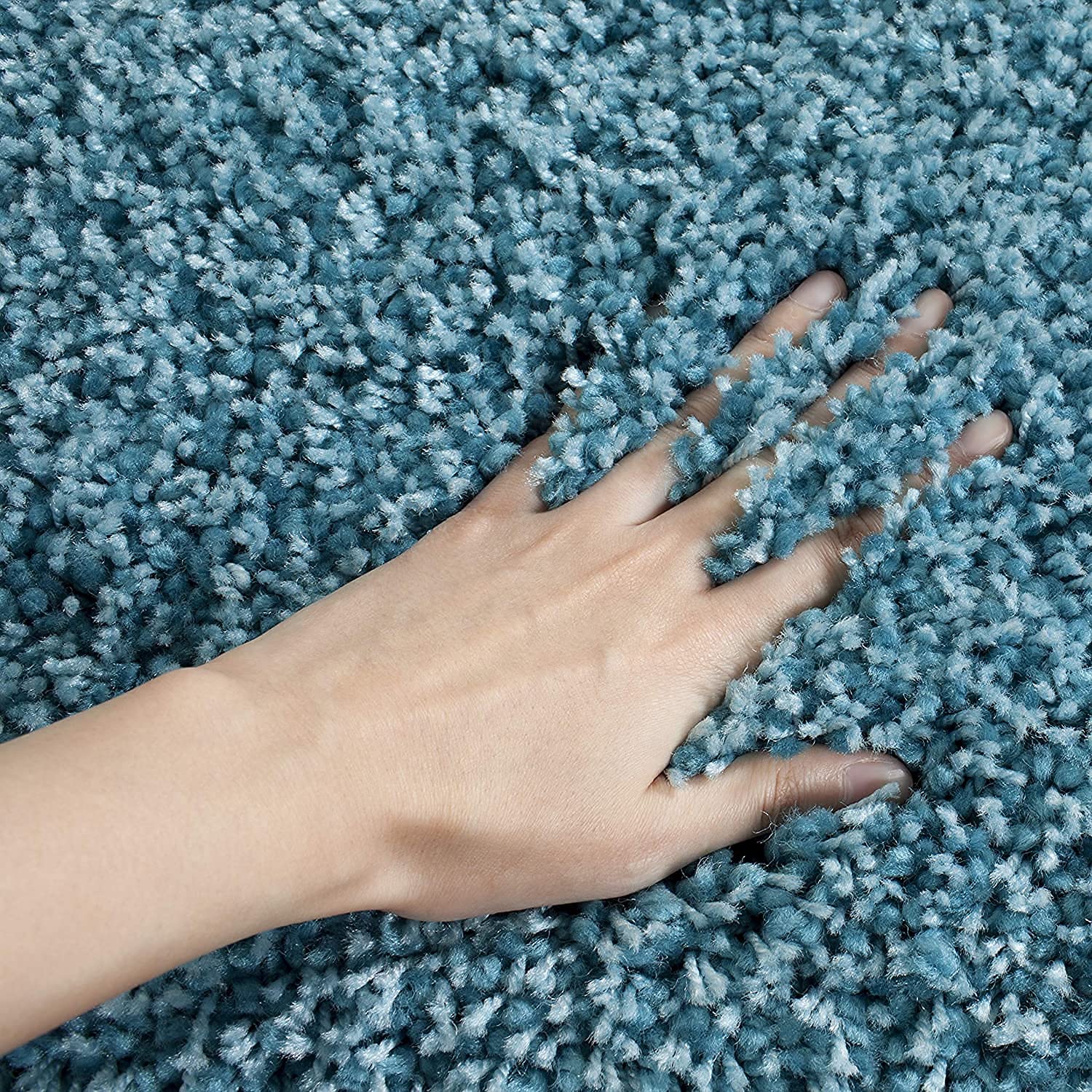 Shaggy Carpet Solid Plain Fluffy Fur Rectangular Rugs