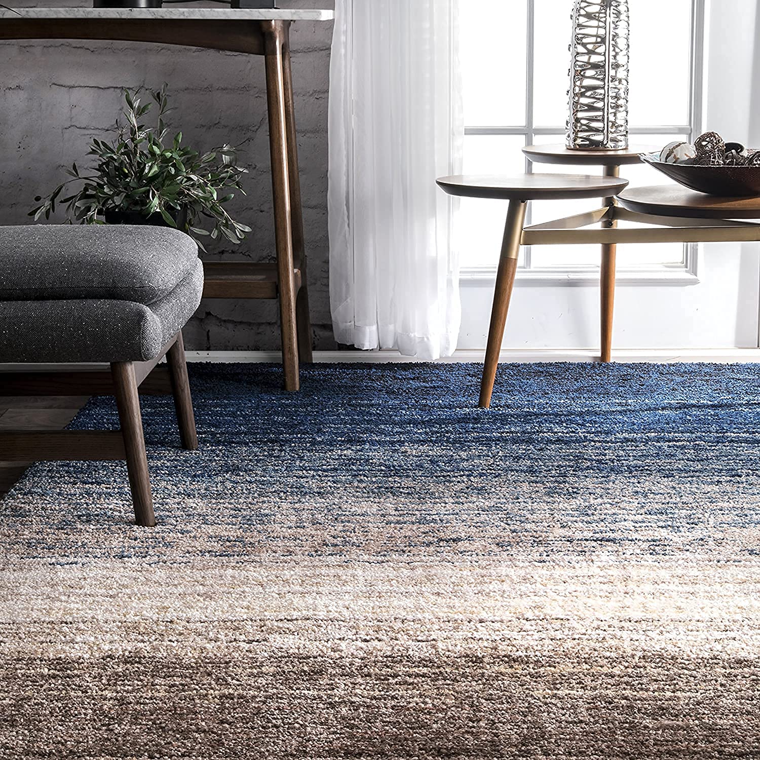 Shaggy Carpet Solid Plain Fluffy Fur Rectangular Rugs