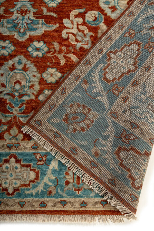 Hand Knotted Oushak Rug for Living Room, Dining Room, Office, Bedroom, Hand Knotted Wool Rug