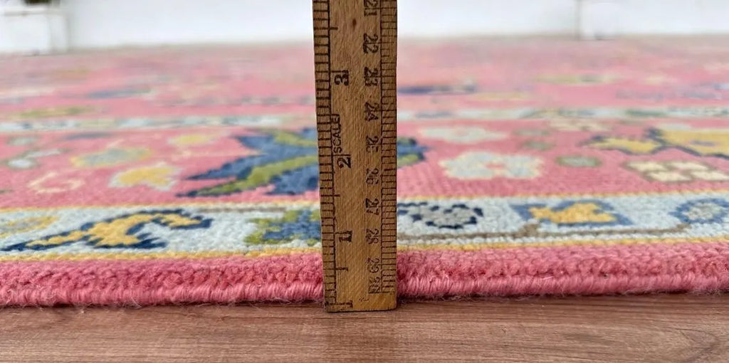 Hand Knotted Oushak Rug for Living Room, Dining Room, Office, Bedroom, Hand Knotted Wool Rug